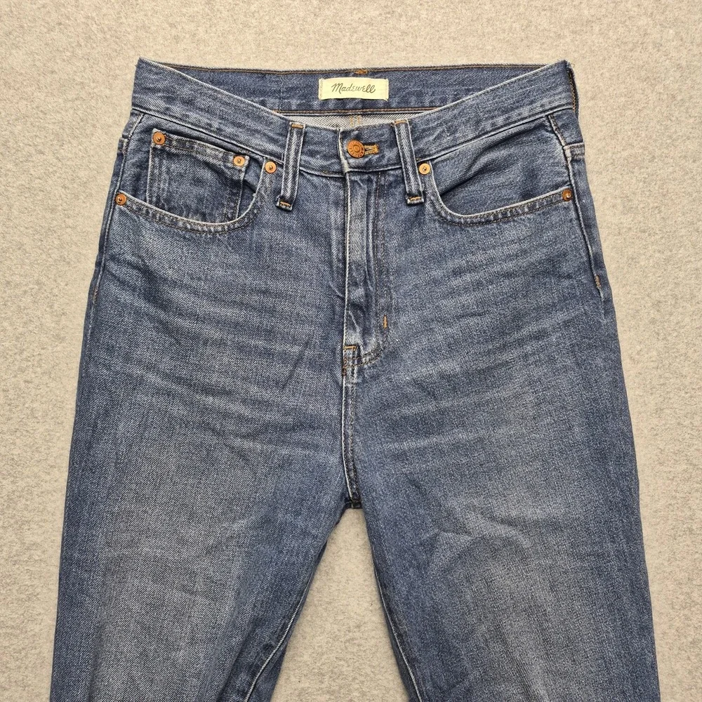 Madewell Jeans Womens 26 Blue High Rise The Mom Jean Tapered Denim Momcore 90s
